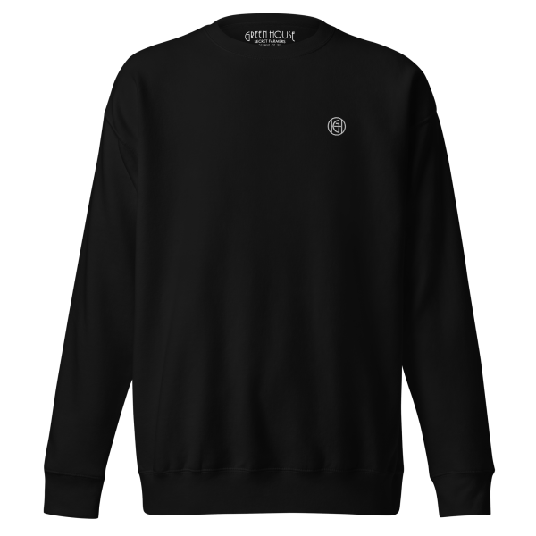 unisex premium sweatshirt black front 647cb5785a6bd